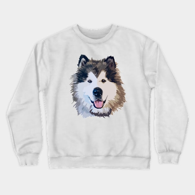 Alaskan Dog Crewneck Sweatshirt by thedailysoe